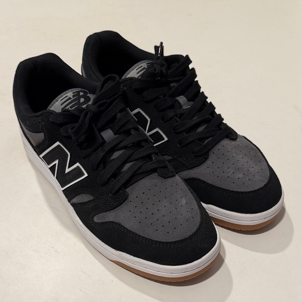 New Balance Men's Numeric 480 Black and Gray Sneakers